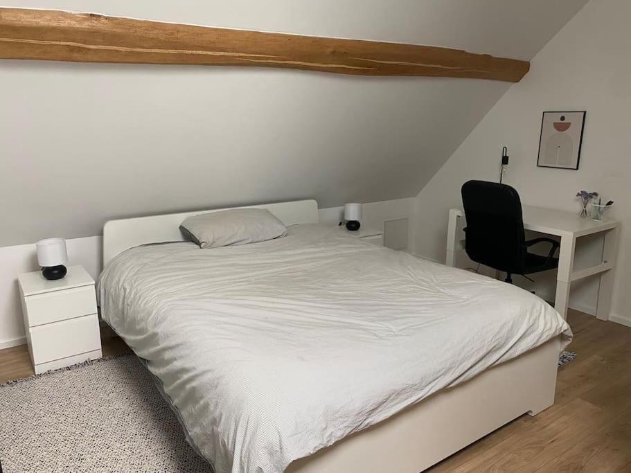 Appart Renove En Duplex Avec Terrasse Et Garage Bouleurs Bagian luar foto